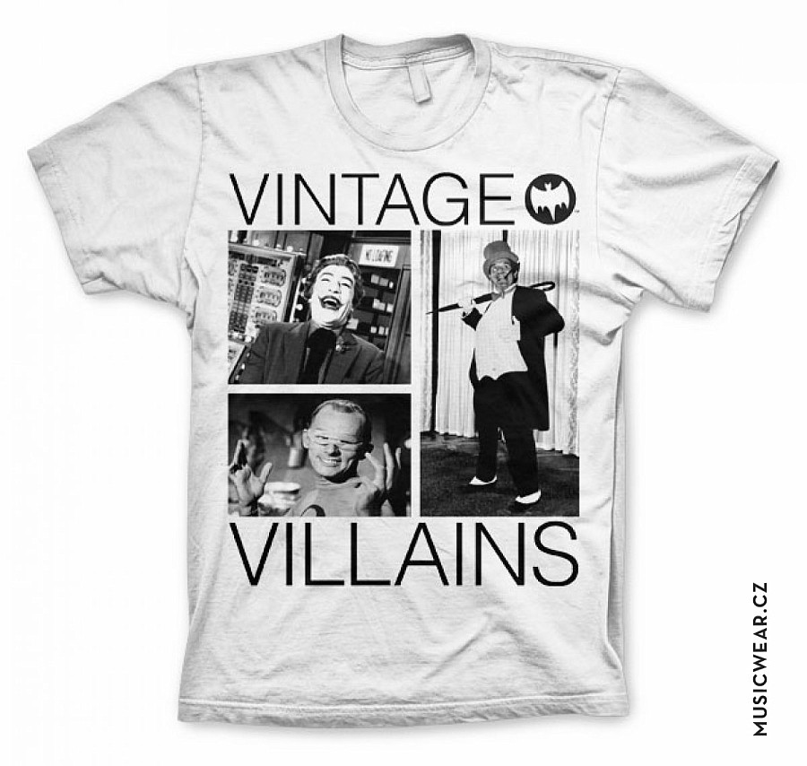 Batman tričko, Vintage Villains, pánské, velikost XL