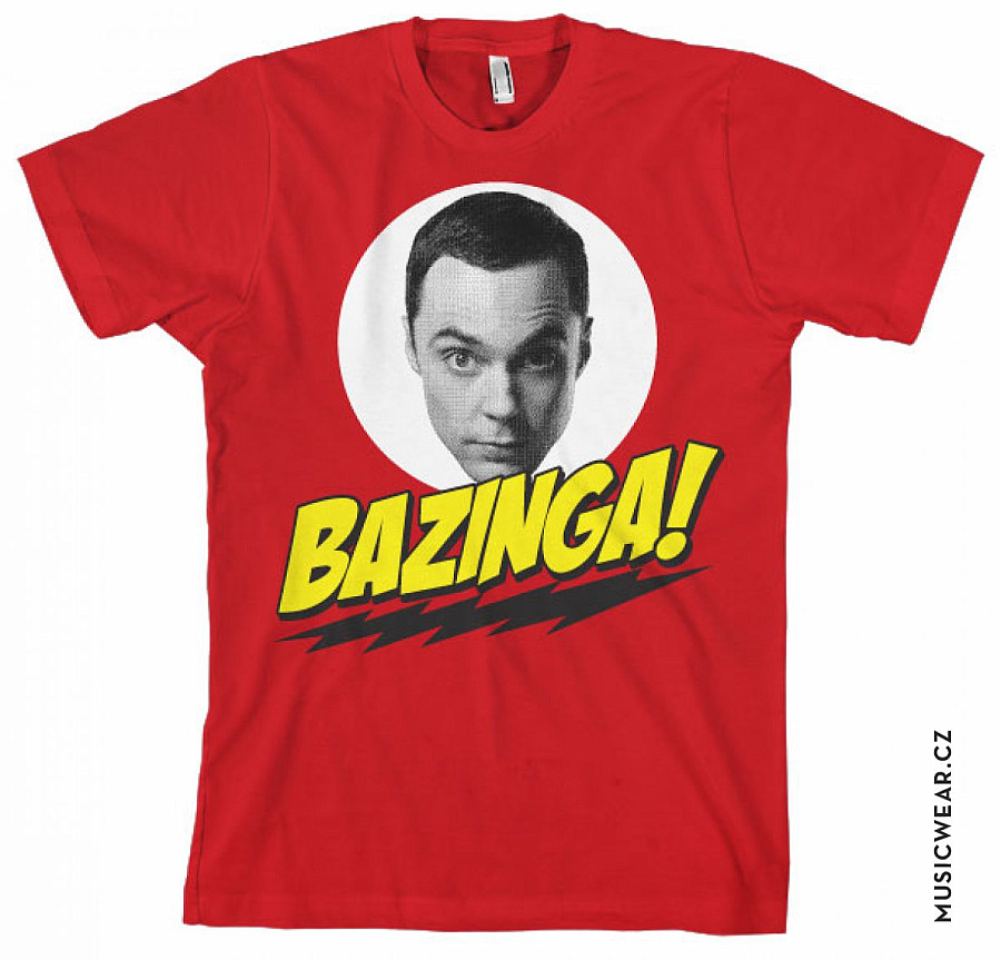Big Bang Theory tričko, Bazinga Sheldons Head, pánské, velikost L