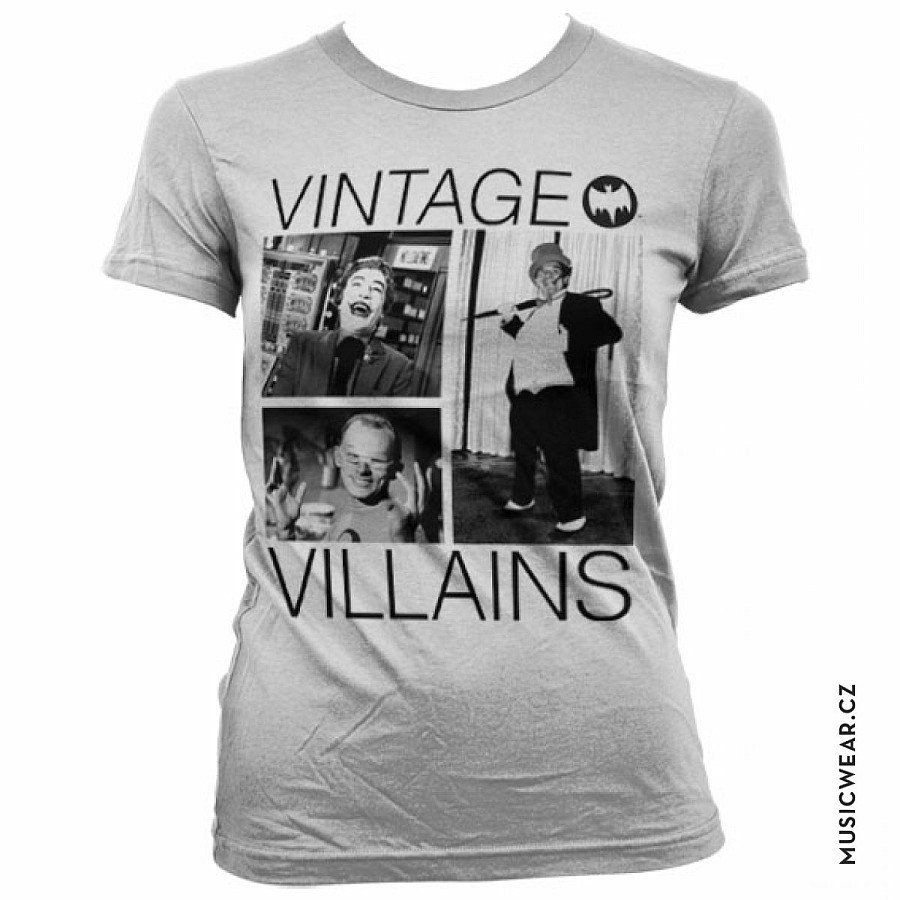 Batman tričko, Vintage Villains Girly, dámské, velikost XXL
