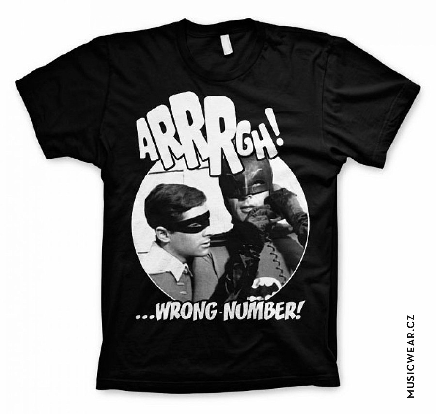 Batman tričko, Arrrgh Wrong Number, pánské, velikost L