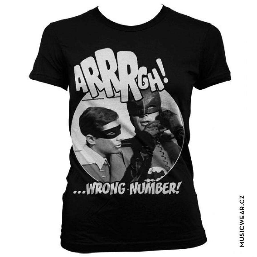 Batman tričko, Arrrgh Wrong Number Girly, dámské, velikost S