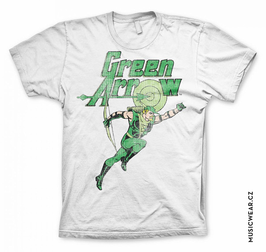 Green Lantern tričko, Green Arrow Distressed, pánská, velikost XXL