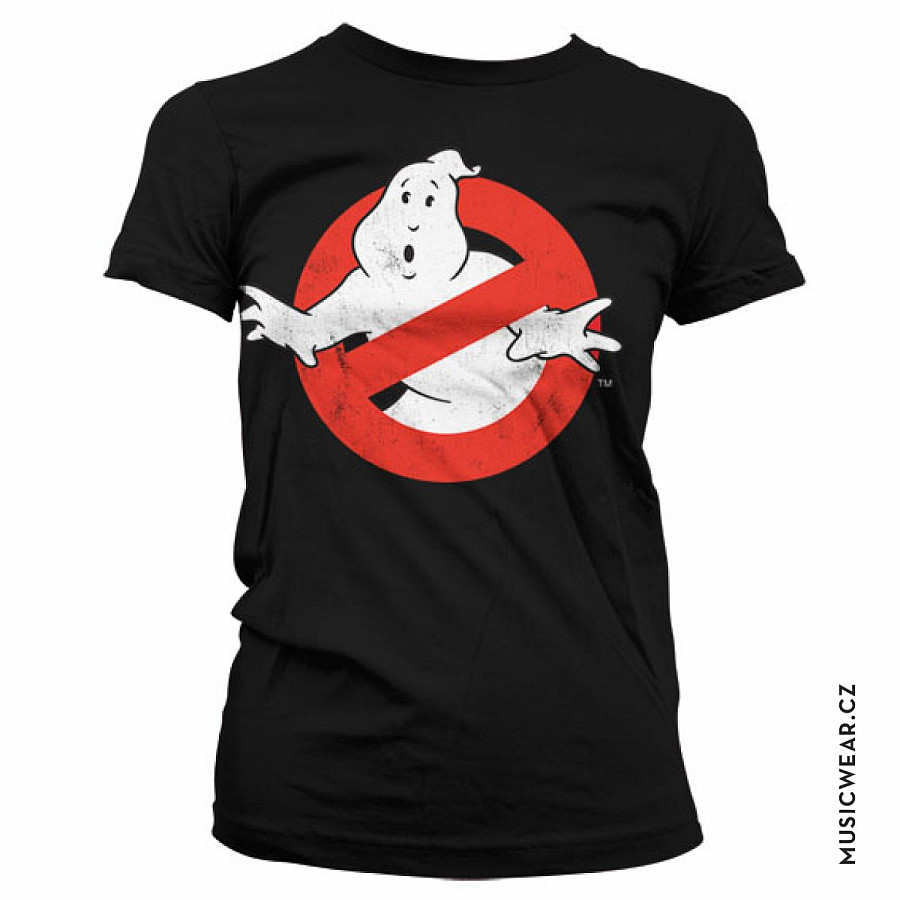 Ghostbusters tričko, Distressed Logo Girly, dámské, velikost L