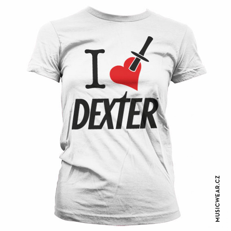 Dexter tričko, I Love Dexter Girly, dámské, velikost XXL