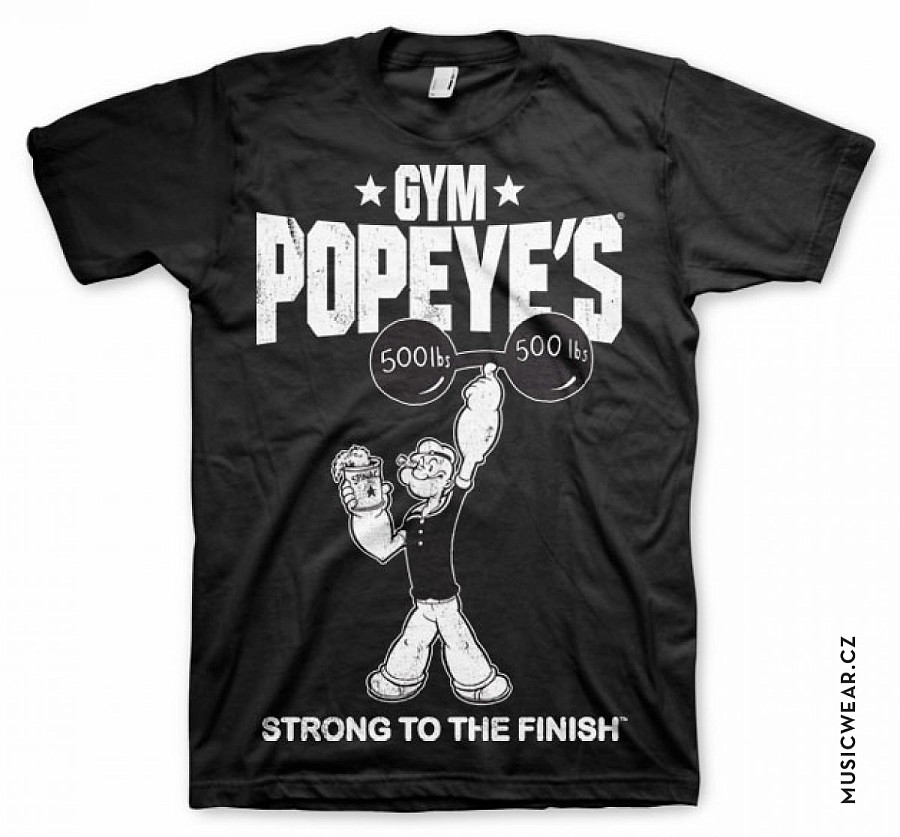 Pepek námořník tričko, Popeyes Gym, pánské, velikost L