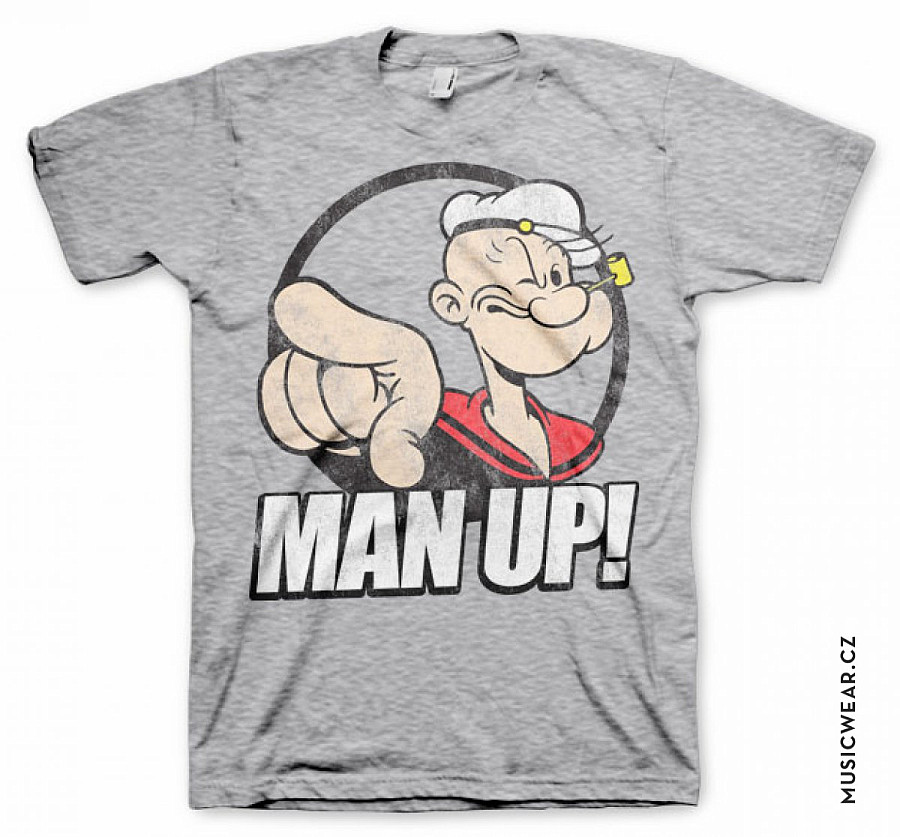 Pepek námořník tričko, Man Up, pánské, velikost M