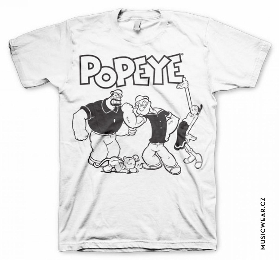Pepek námořník tričko, Popeye Group, pánské, velikost M