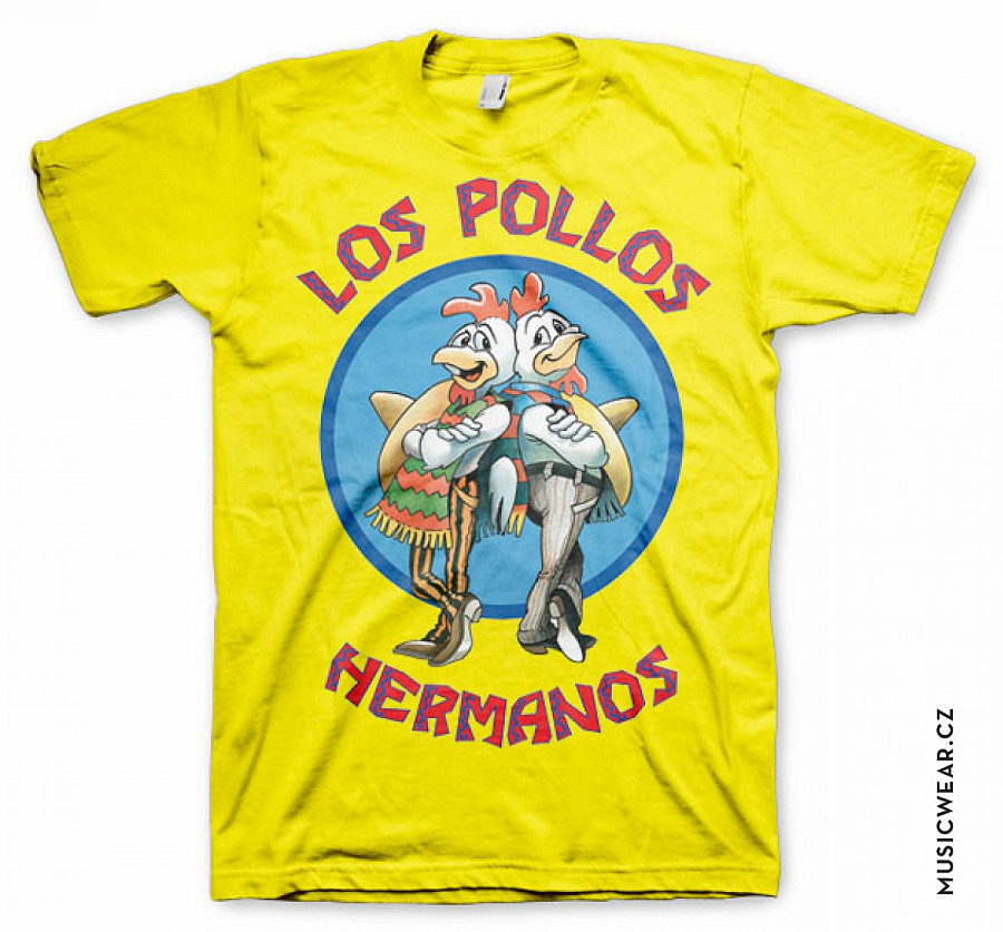 Breaking Bad tričko, Los Pollos Hermanos Yellow, pánské, velikost XXL