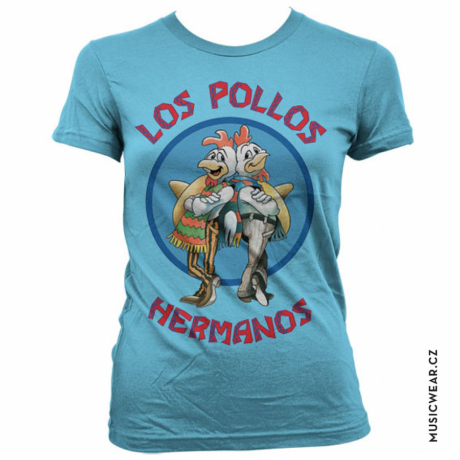 Breaking Bad tričko, Los Pollos Hermanos Skyblue Girly, dámské, velikost XL
