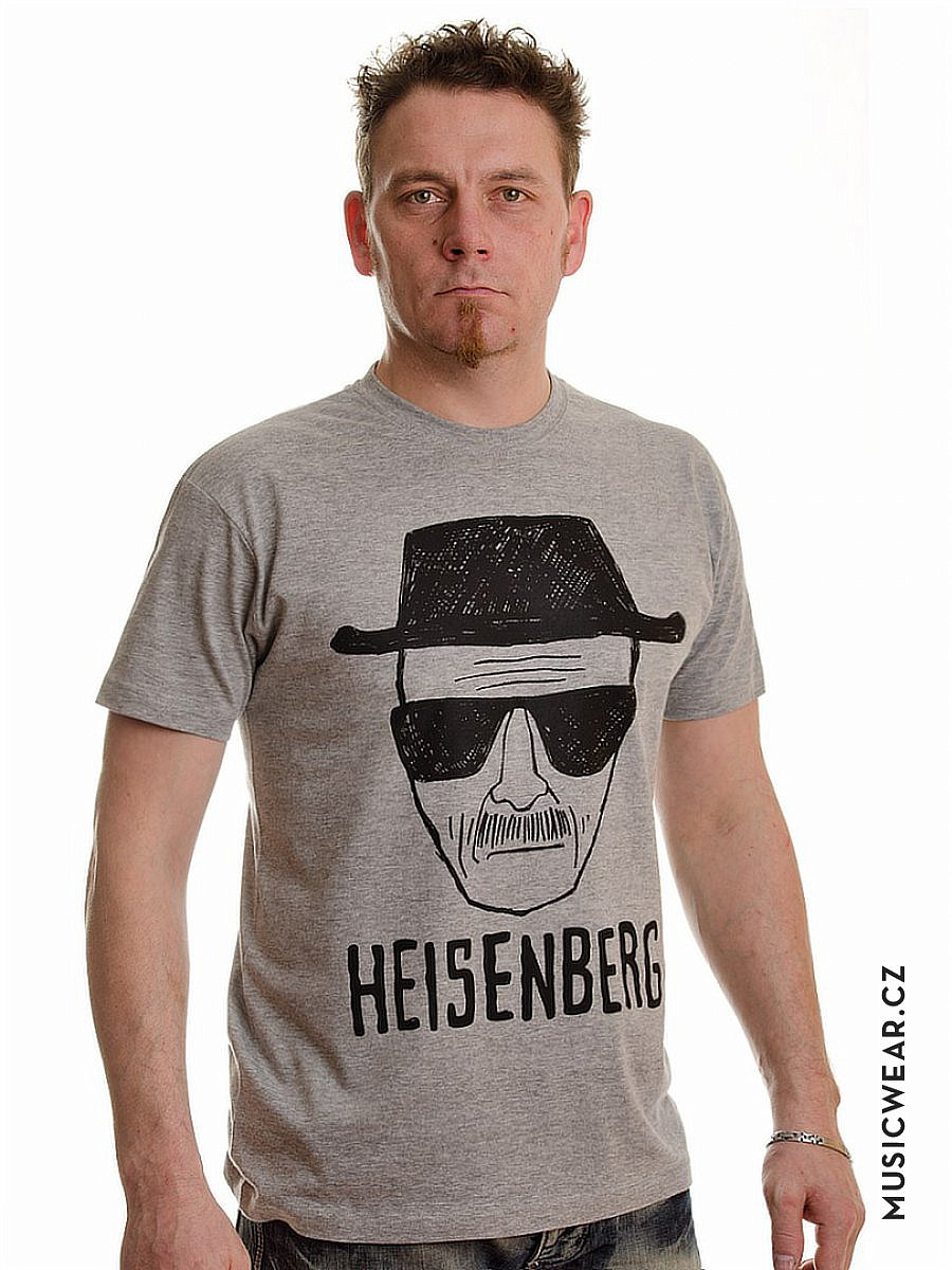 Breaking Bad tričko, Heisenberg Sketch Grey, pánské, velikost XL