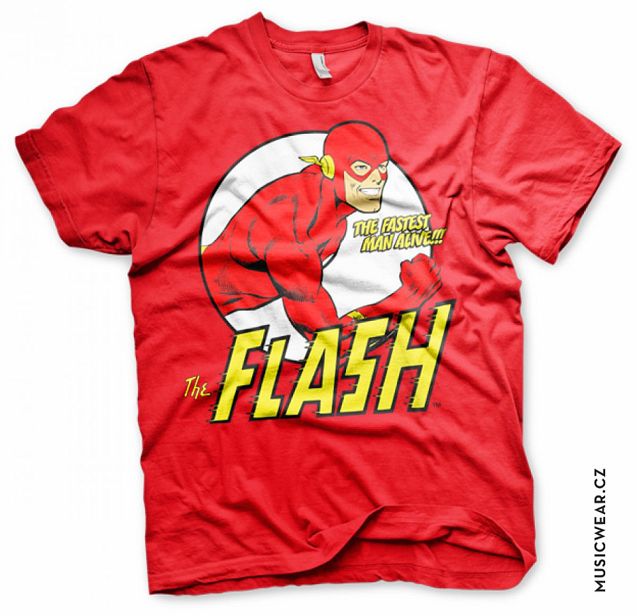 The Flash tričko, Fastest Man Alive, pánské, velikost XL