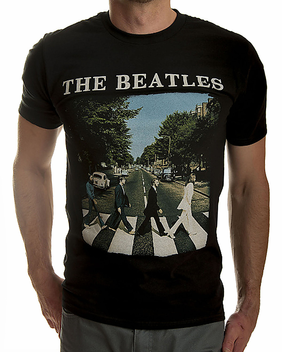 The Beatles tričko, Abbey Road &amp; Logo, pánské, velikost L