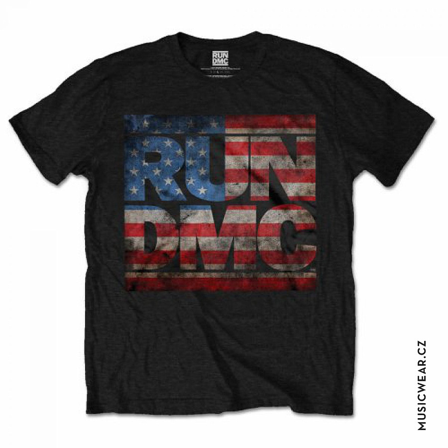 Run DMC tričko, Americana Logo, pánské, velikost S