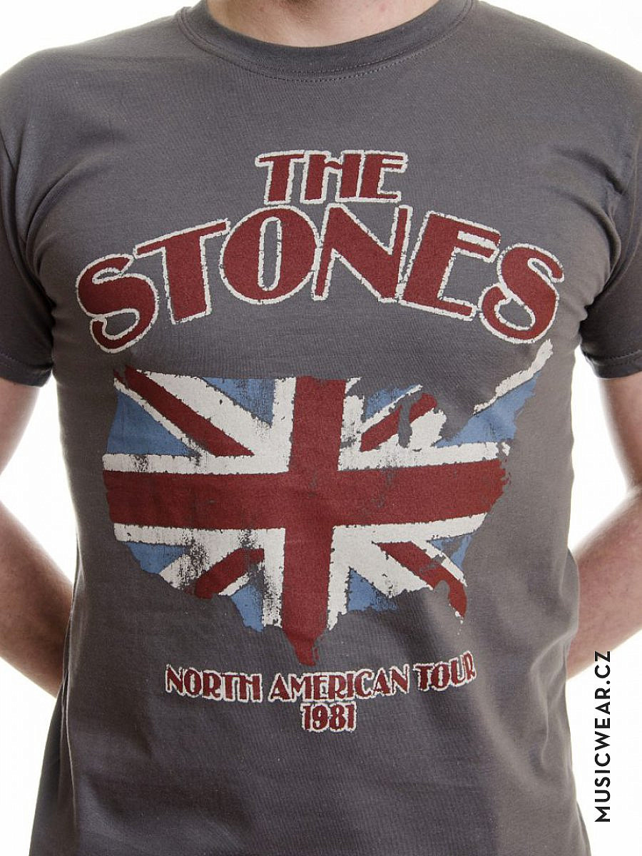 Rolling Stones tričko, Union Jack US Map, pánské, velikost L