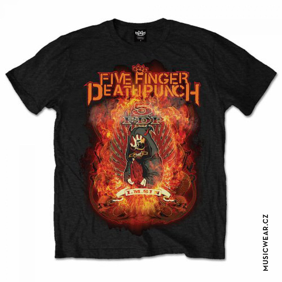 Five Finger Death Punch tričko, Burn in Sin, pánské, velikost L