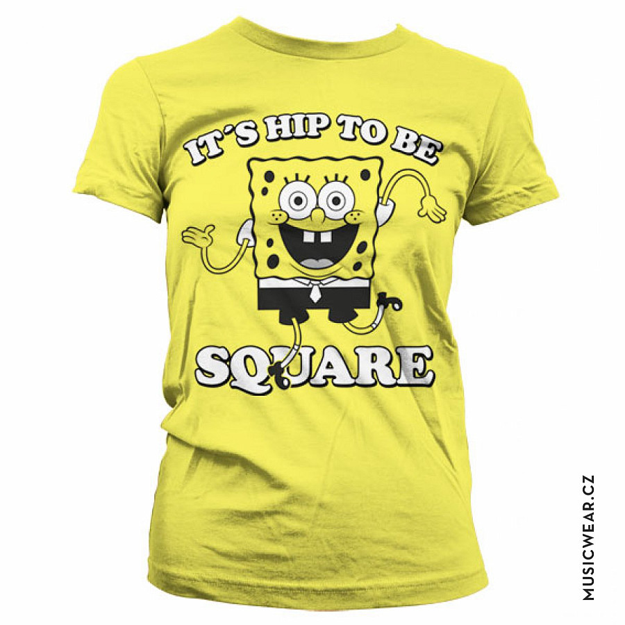 SpongeBob Squarepants tričko, It´s Hip To Be Square Girly, dámské, velikost XXL