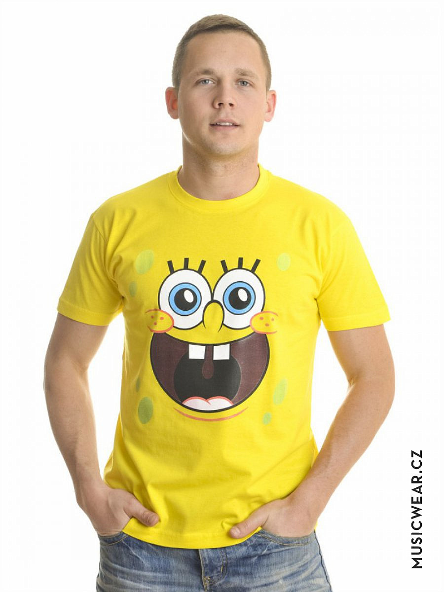 SpongeBob Squarepants tričko, Sponge Happy Face, pánské, velikost M