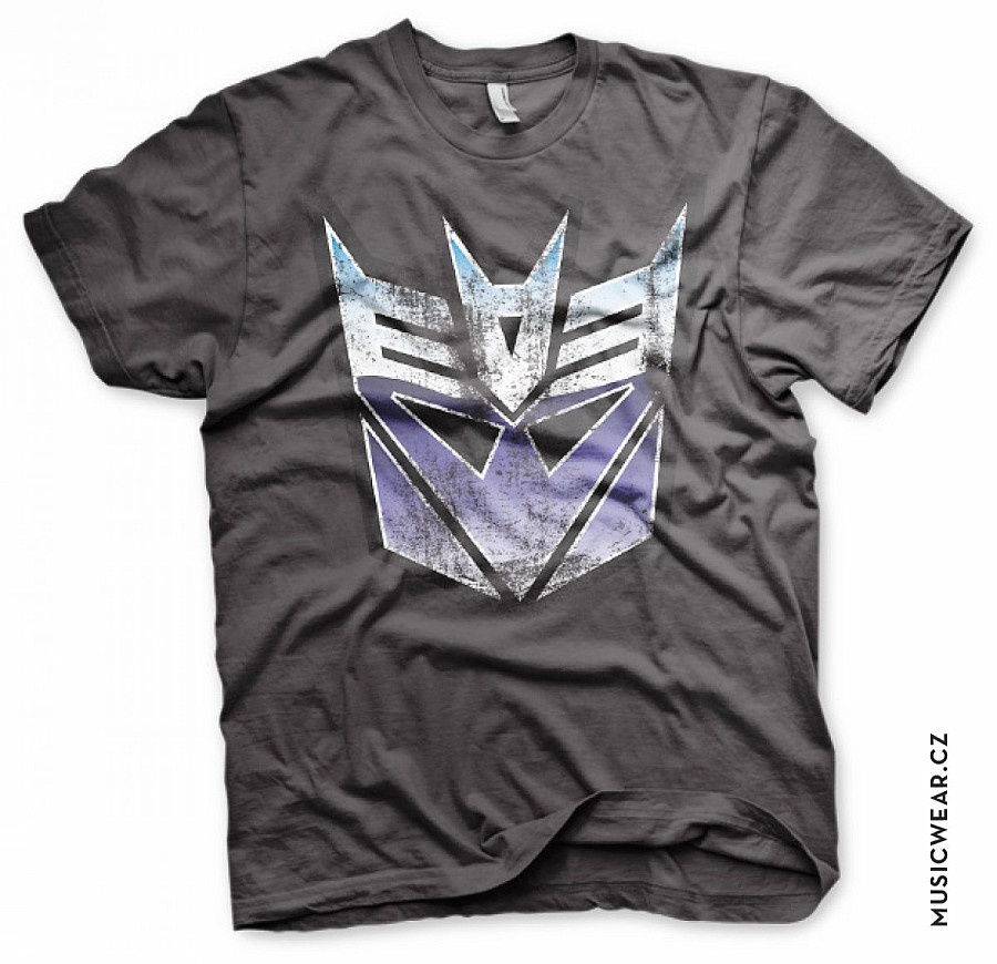 Transformers tričko, Distressed Decepticon Shield, pánské, velikost L