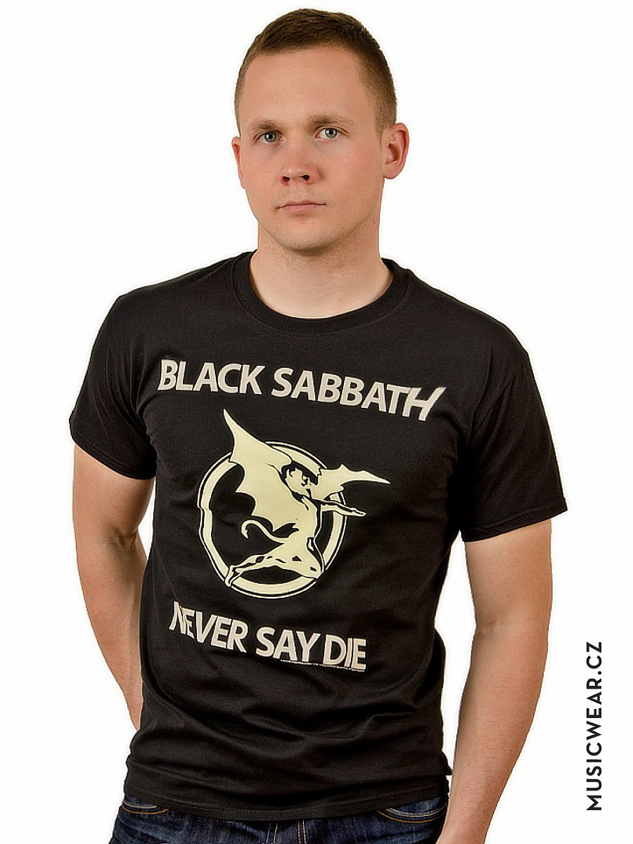 Black Sabbath tričko, Never Say Die, pánské, velikost M