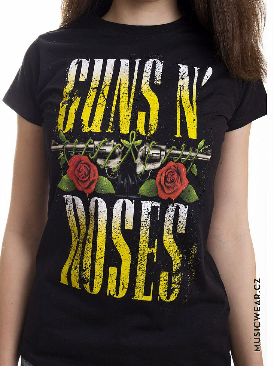 Guns N Roses tričko, Big Guns, dámské, velikost S