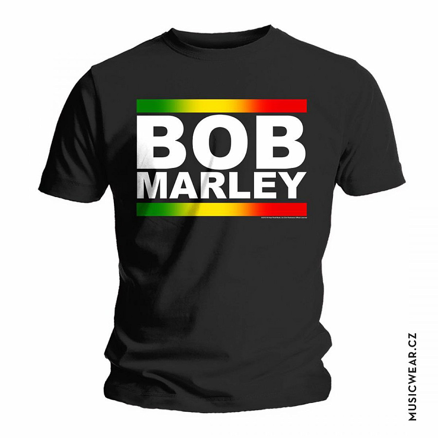 Bob Marley tričko, Rasta Band Block, pánské, velikost S