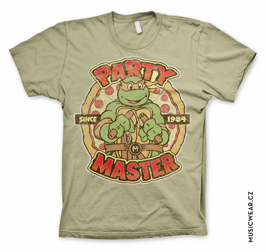 Želvy Ninja tričko, Party Master Since 1984, pánské, velikost L