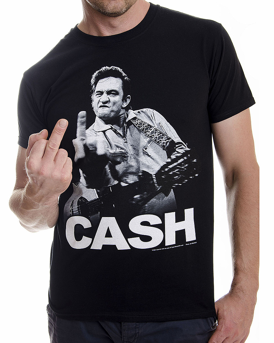 Johnny Cash tričko, Cash Finger, pánské, velikost S