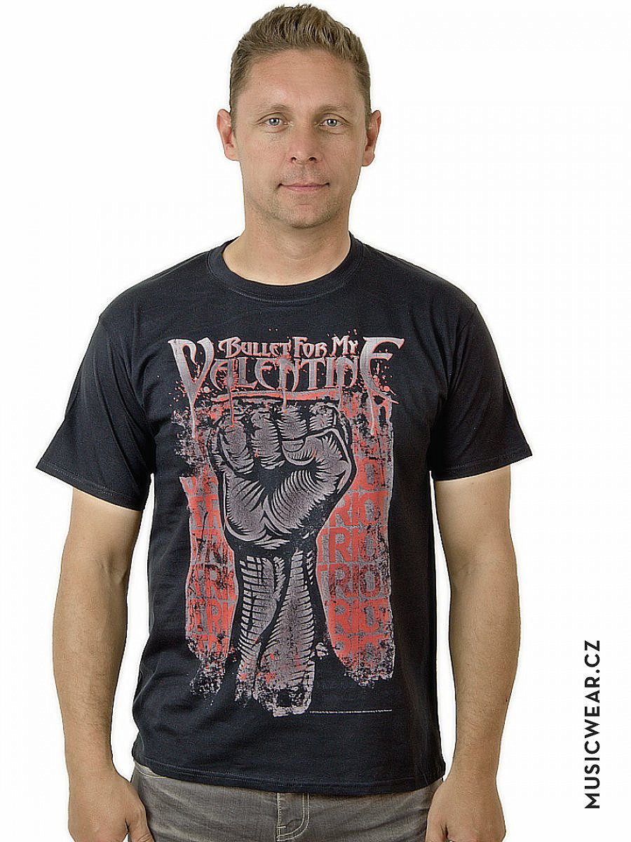 Bullet For My Valentine tričko, Riot, pánské, velikost XL