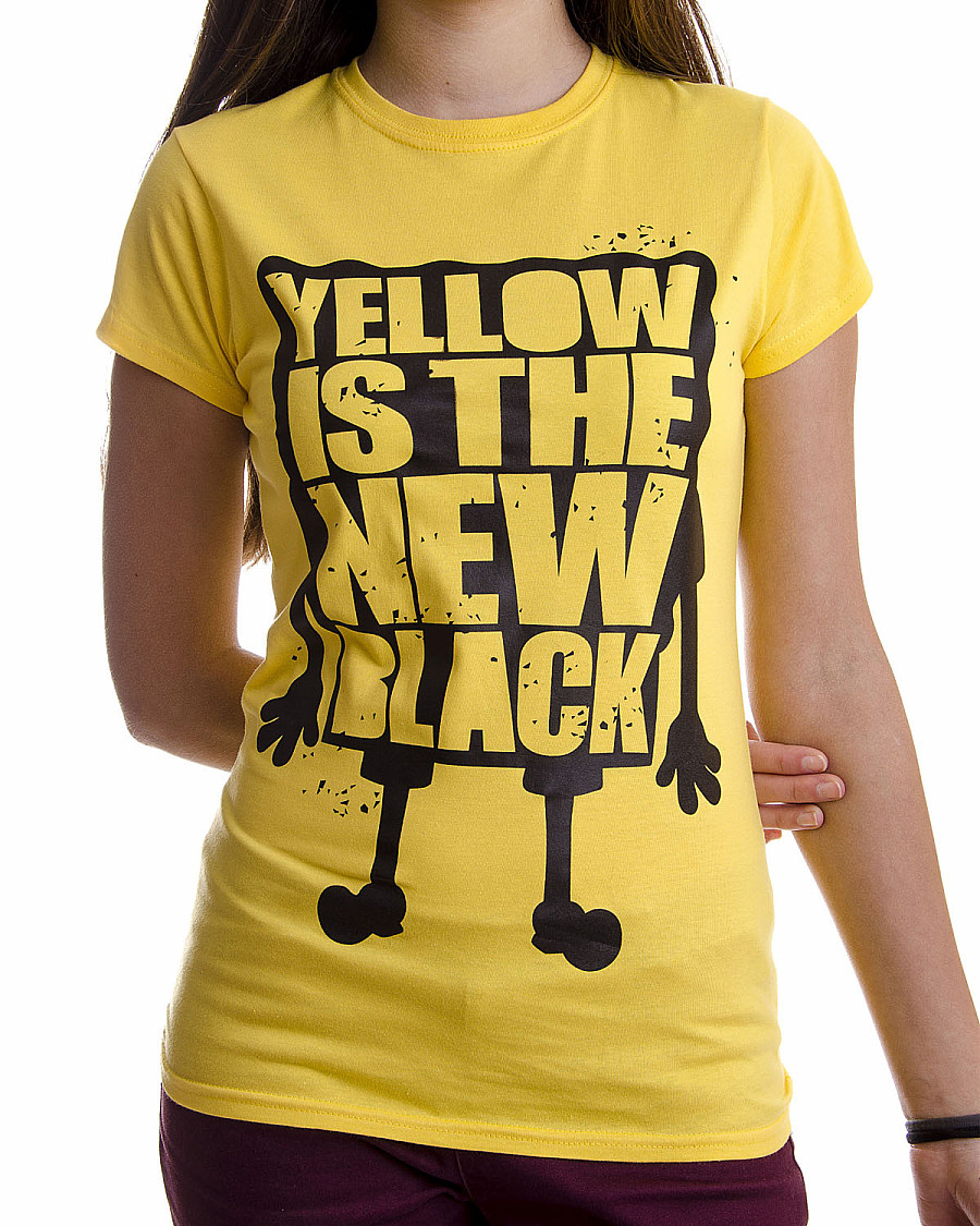 SpongeBob Squarepants tričko, Yellow Is The New Black Girly, dámské, velikost XL