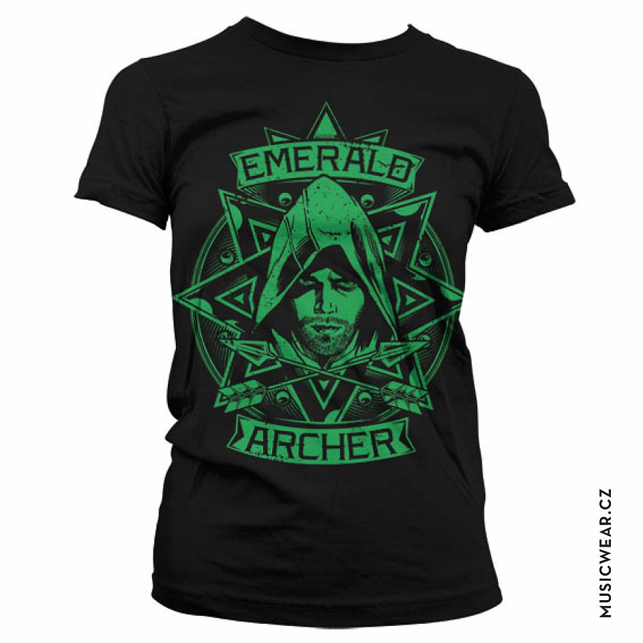 Arrow tričko, Emerald Archer Girly, dámské, velikost XL