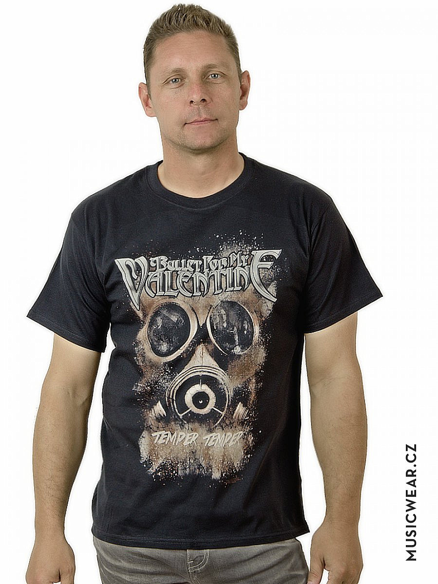 Bullet For My Valentine tričko, Temper Temper Gas Mask, pánské, velikost XL