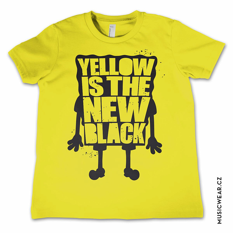 SpongeBob Squarepants tričko, Yellow Is The New Black Kids, dětské, velikost XL velikost XL (12 let)