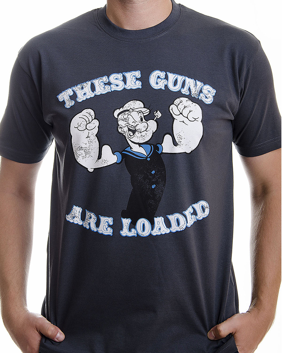 Pepek námořník tričko, These Guns Are Loaded, pánské, velikost XXL
