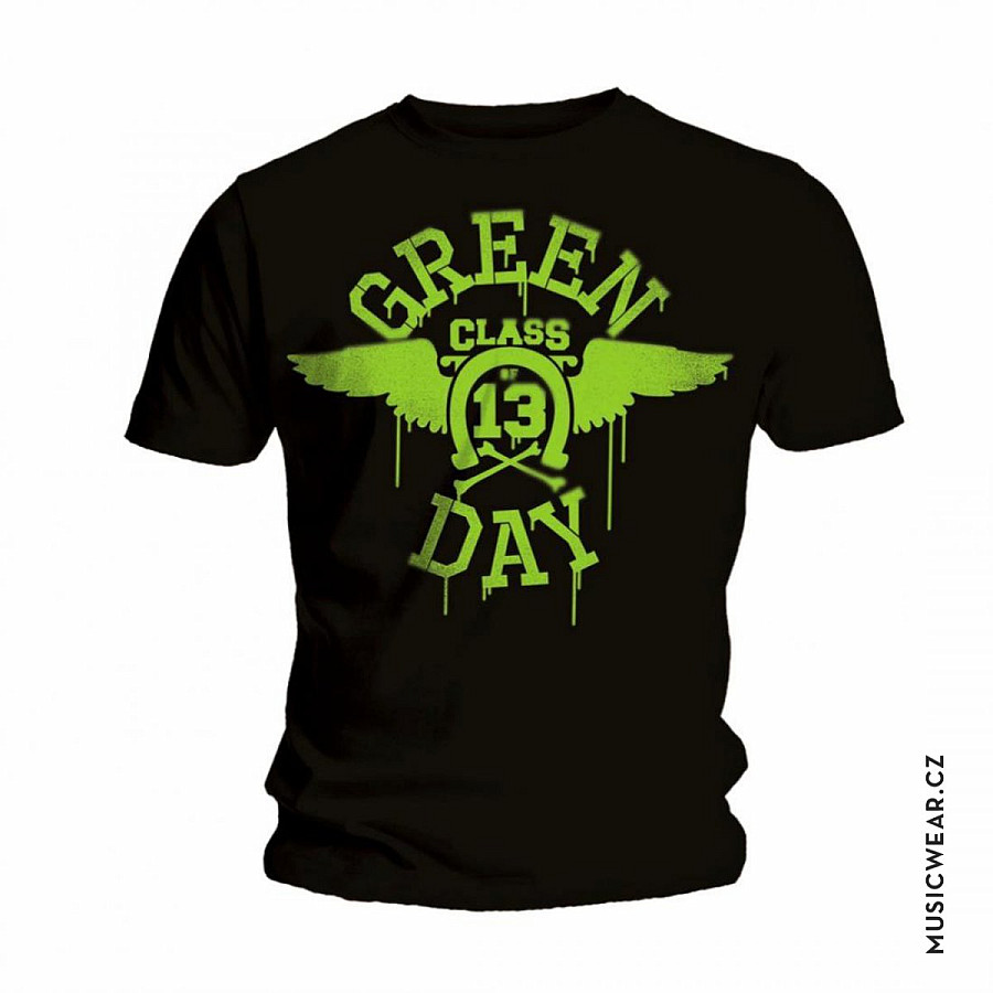 Green Day tričko, Neon Black, pánské, velikost S