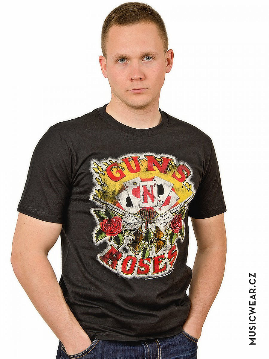 Guns N Roses tričko, Cards, pánské, velikost L