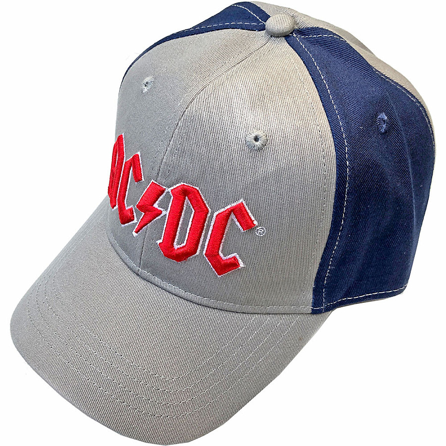 AC/DC kšiltovka, Red Logo 2 tone Grey &amp; Navy