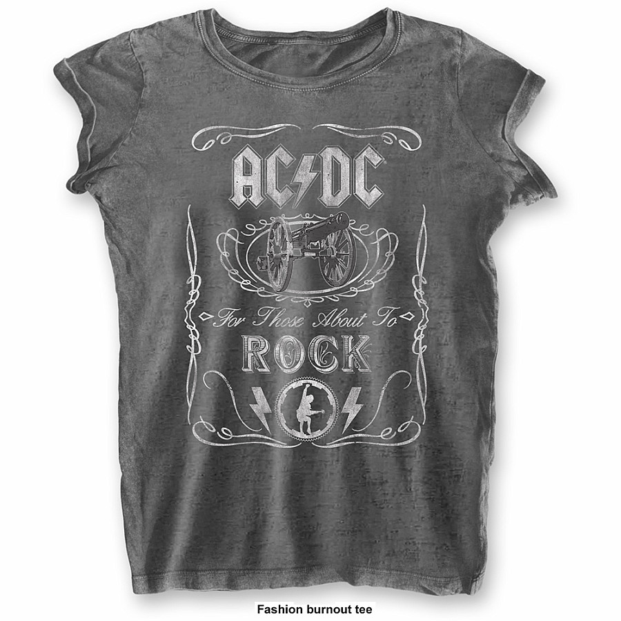 AC/DC tričko, Cannon Swig Burn Out, dámské, velikost L