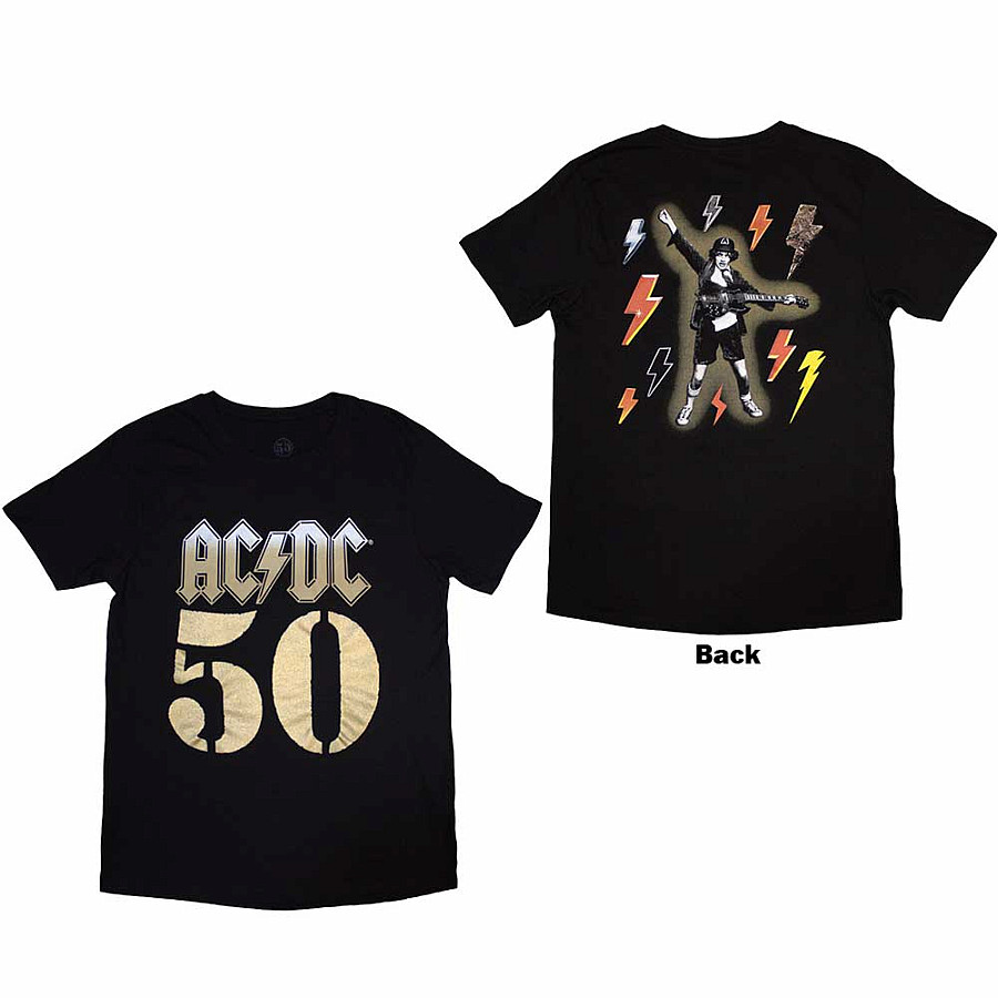 AC/DC tričko, Bolt Array BP Black, pánské, velikost XL