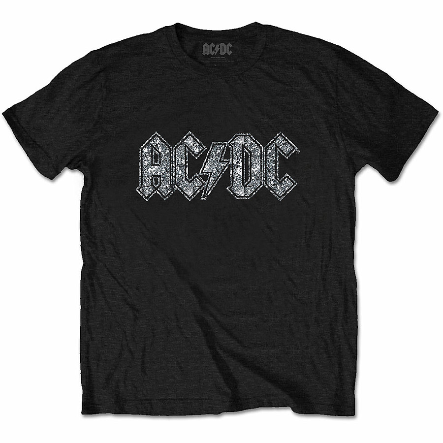 AC/DC tričko, Logo Diamante, pánské, velikost XXL