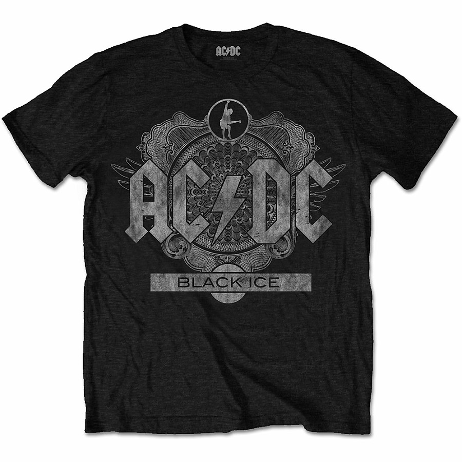 AC/DC tričko, Black Ice on Black, pánské, velikost M