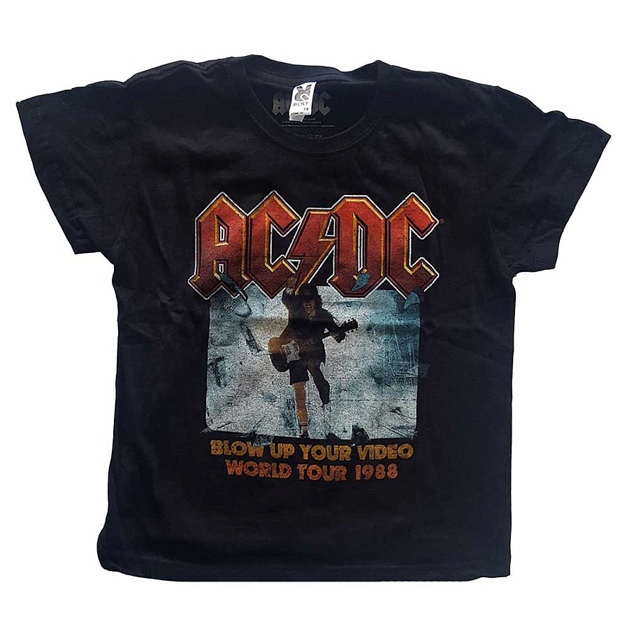 AC/DC tričko, Blow Up Your Video Black, dětské, velikost M velikost M věk (7-8 let)