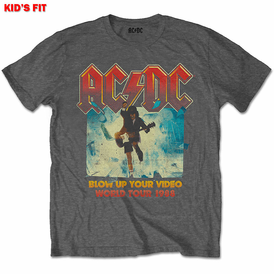 AC/DC tričko, Blow Up Your Video Grey, dětské, velikost XL velikost XL (11-12 let)
