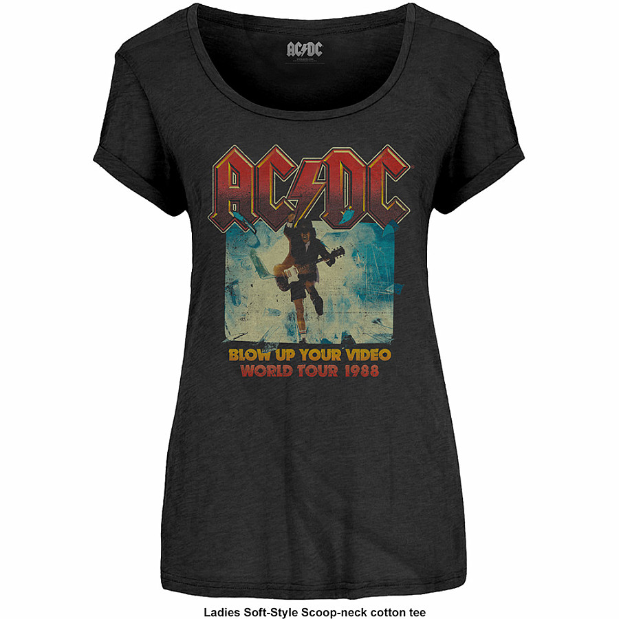 AC/DC tričko, Blow Up Your Video Black, dámské, velikost L