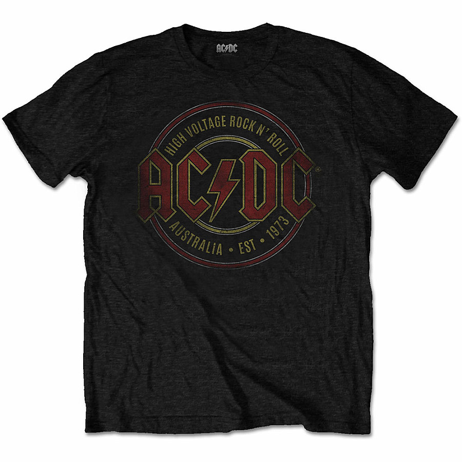 AC/DC tričko, Est. 1973, pánské, velikost XL