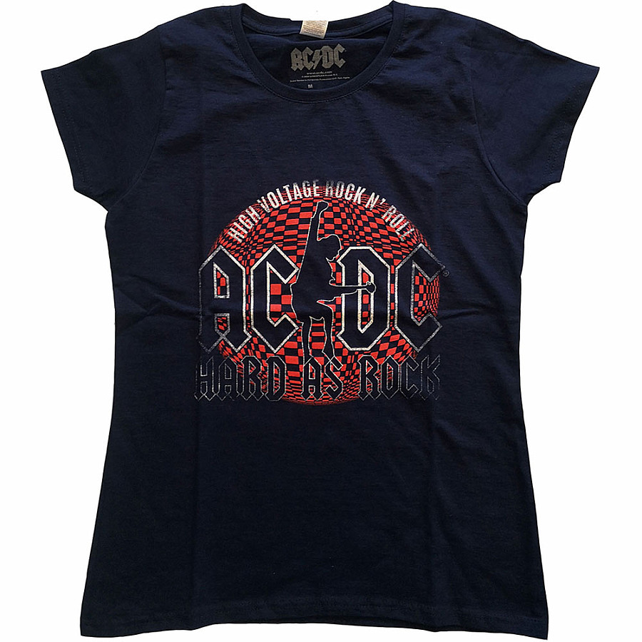 AC/DC tričko, Hard As Rock Girly Blue, dámské, velikost M