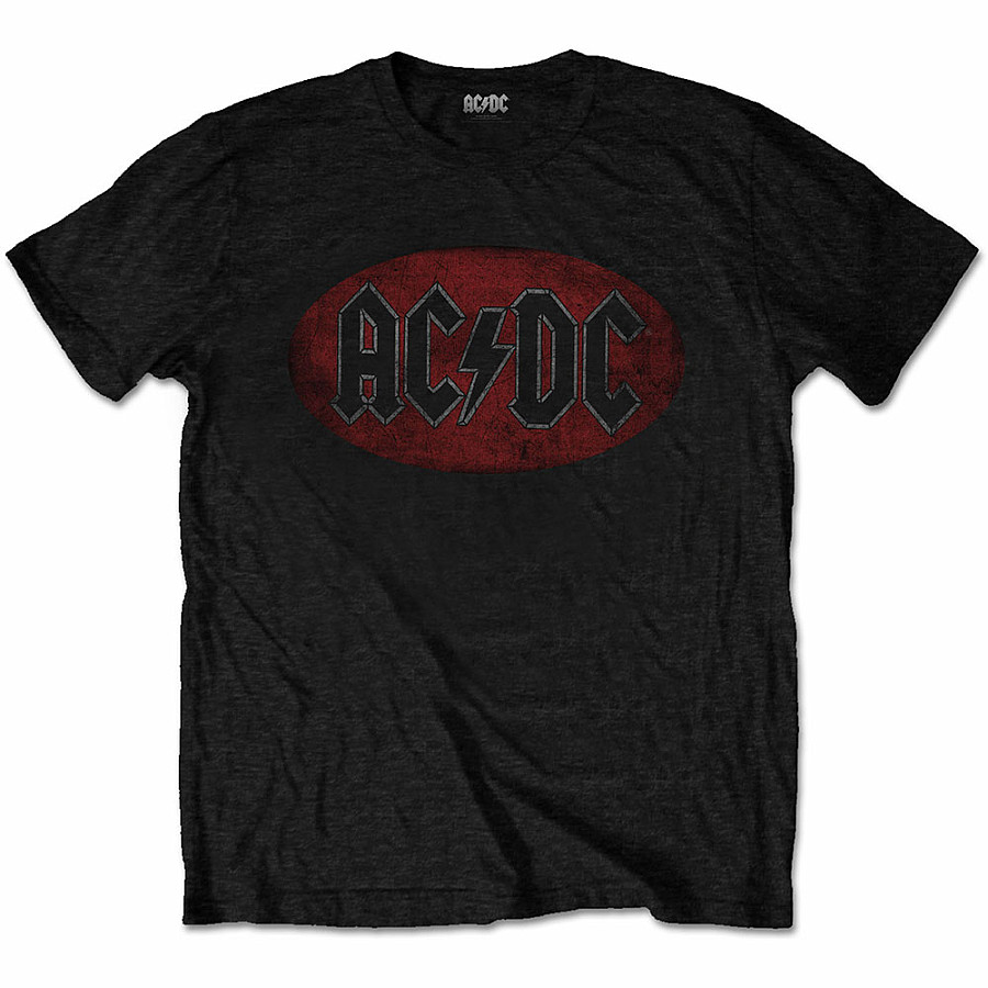 AC/DC tričko, Oval Logo Vintage, pánské, velikost M
