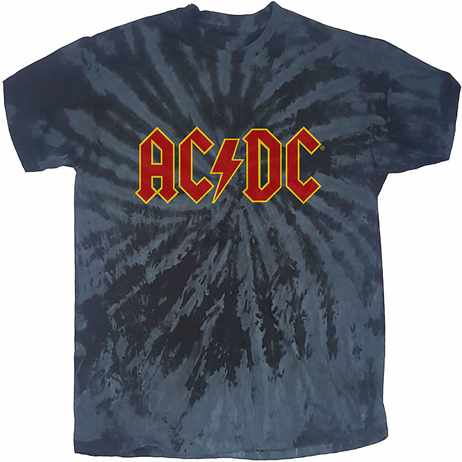 AC/DC tričko, Logo Dip-Dye Black, pánské, velikost XL