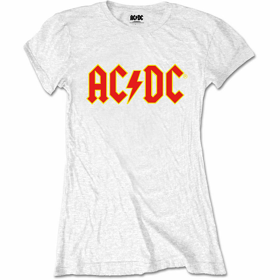 AC/DC tričko, Logo White Girly, dámské, velikost M