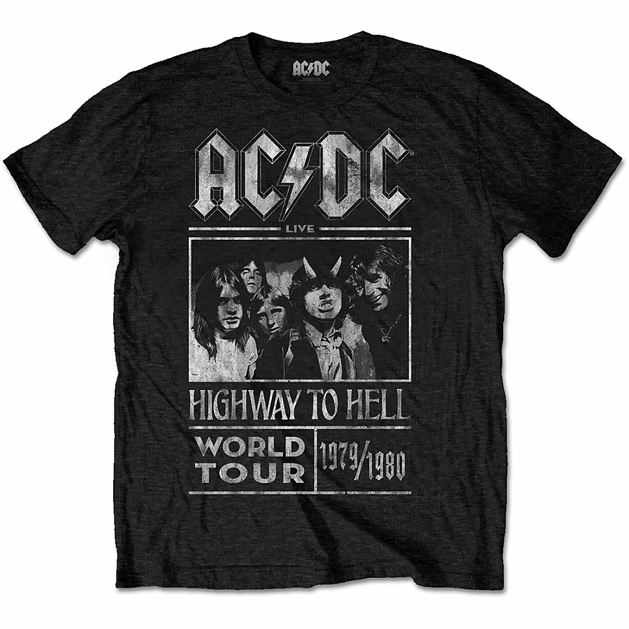 AC/DC tričko, Highway To Hell World Tour 1979-80, pánské, velikost L