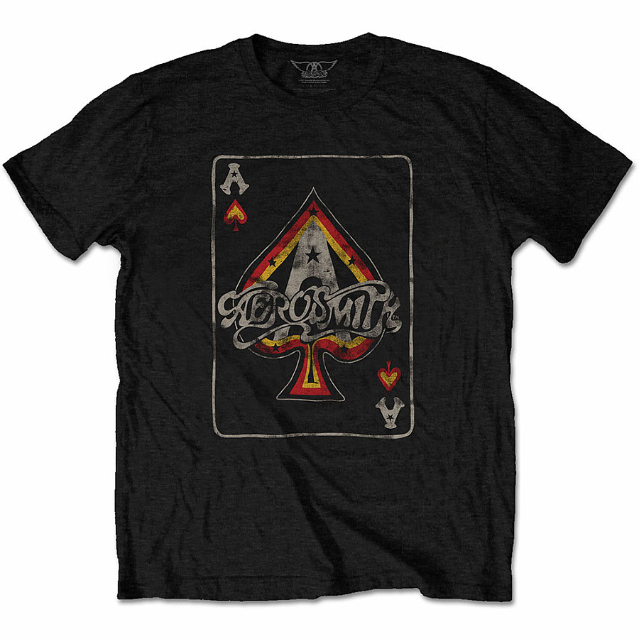 Aerosmith tričko, Aces Black, pánské, velikost S